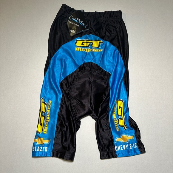 90's GT Bicycles Chevy Blazer S10 Cycling Shorts De Marchi Vintage Coolmax NOS S - Picture 1 of 16